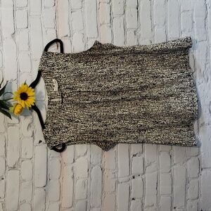 Calvin Klein shell / tank black white Sz L